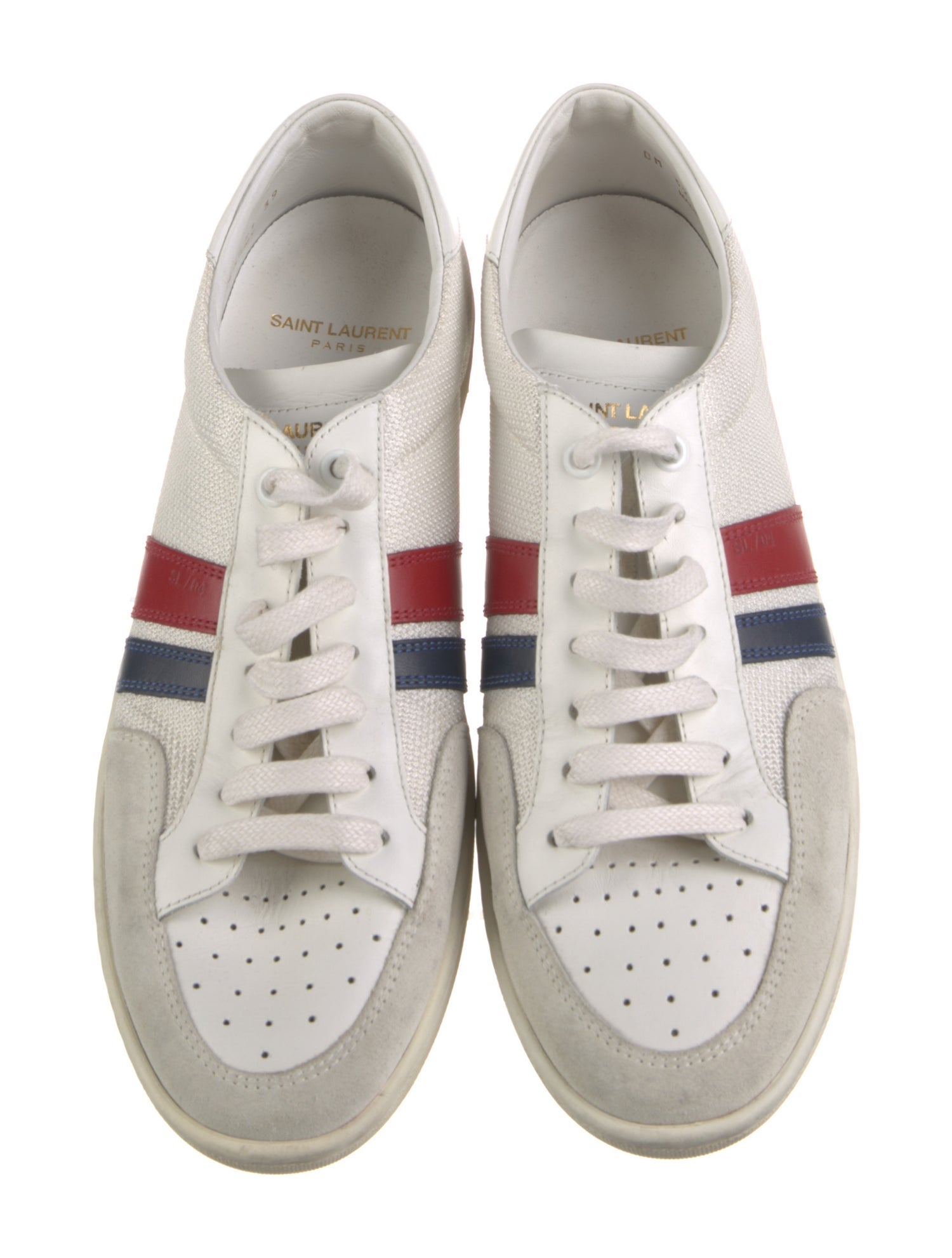 Saint Laurent Mesh Colorblock Pattern Sneakers
